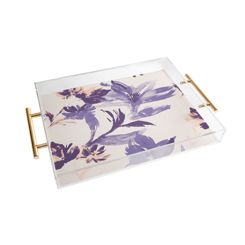 Gabriela Fuente Emma Classic Floral Acrylic Tray