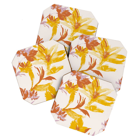 Gabriela Fuente Emma Floral Classic Coaster Set