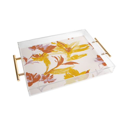 Gabriela Fuente Emma Floral Classic Acrylic Tray