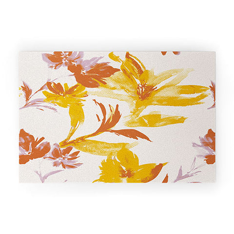 Gabriela Fuente Emma Floral Classic Welcome Mat