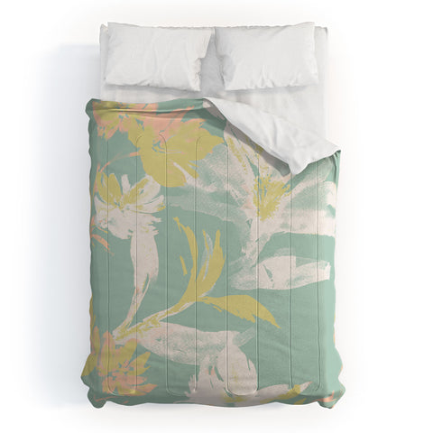 Gabriela Fuente Emma Floral Mint Comforter