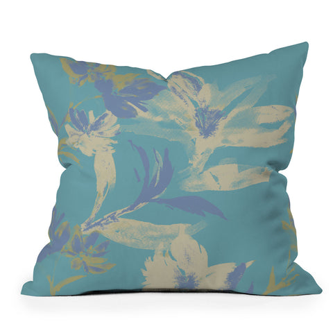 Gabriela Fuente Emma Floral Outdoor Throw Pillow