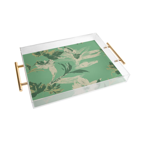 Gabriela Fuente Emma Green Acrylic Tray