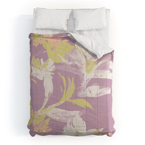 Gabriela Fuente Emma Lilac Floral Comforter