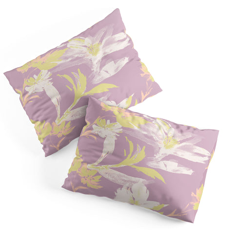 Gabriela Fuente Emma Lilac Floral Pillow Shams