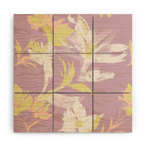 Gabriela Fuente Emma Lilac Floral Wood Wall Mural
