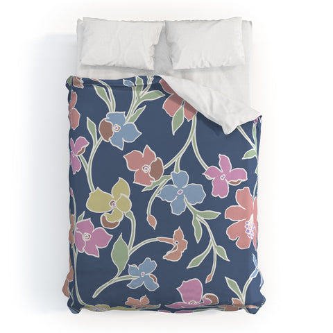 Gabriela Fuente Floral CLub Duvet Cover
