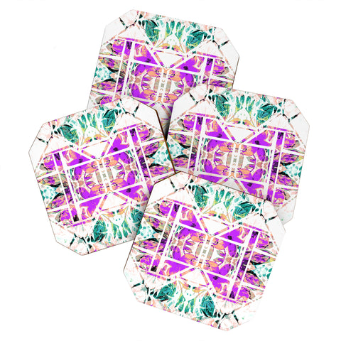 Gabriela Fuente geofloral Coaster Set