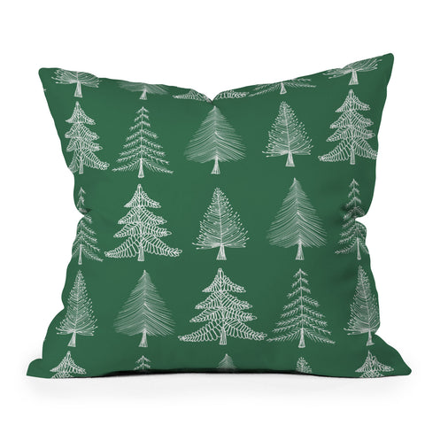 Gabriela Fuente GreenChristmas Outdoor Throw Pillow