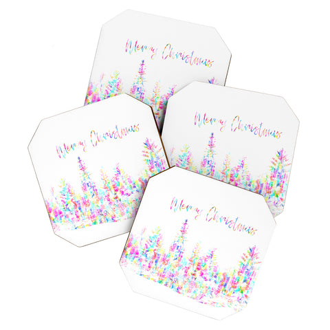 Gabriela Fuente Happy Christmas Coaster Set
