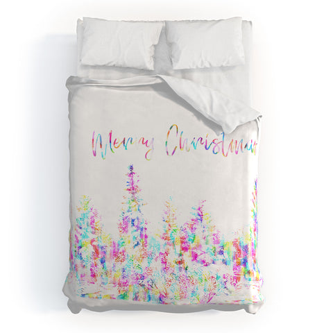 Gabriela Fuente Happy Christmas Duvet Cover