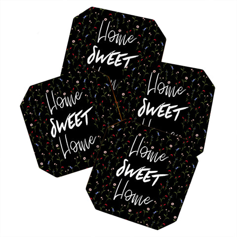 Gabriela Fuente Home sweet home floral Coaster Set