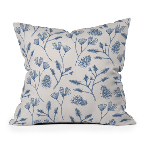Gabriela Fuente Joly Snow Outdoor Throw Pillow