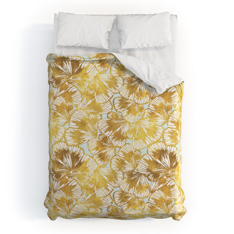 Gabriela Fuente just gold Duvet Cover