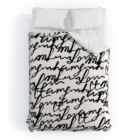 Gabriela Fuente lost words Duvet Cover