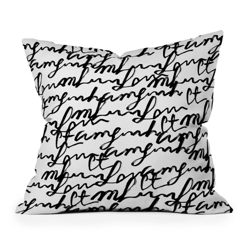 Gabriela Fuente lost words Outdoor Throw Pillow