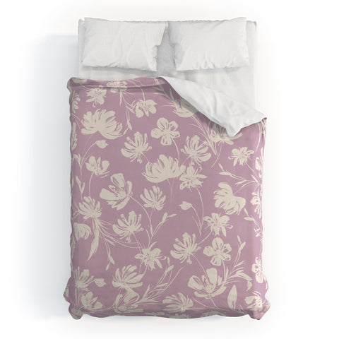 Gabriela Fuente Martine Lilac Duvet Cover