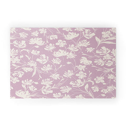 Gabriela Fuente Martine Lilac Welcome Mat