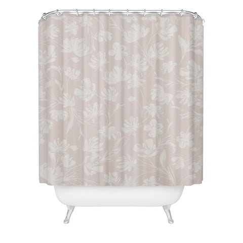 Gabriela Fuente Martine Neutral Shower Curtain