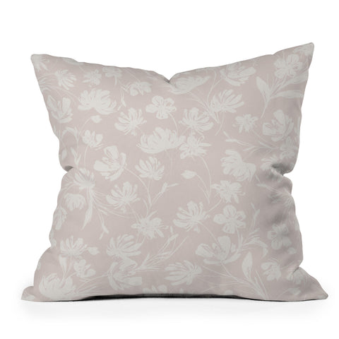 Gabriela Fuente Martine Neutral Throw Pillow