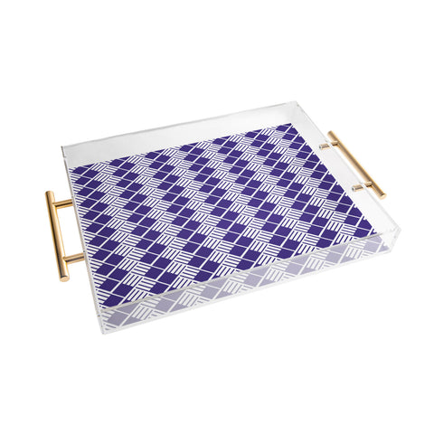 Gabriela Fuente Navy Flow Acrylic Tray