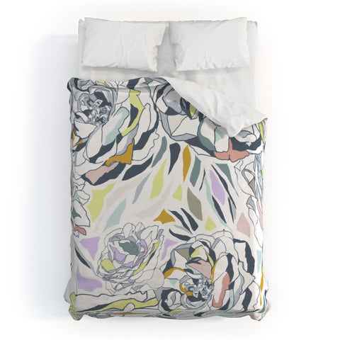 Gabriela Fuente nordic floral Duvet Cover