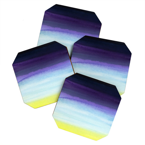 Gabriela Fuente ocean stripe Coaster Set