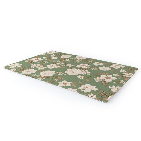 Gabriela Fuente Olive Floral Roberta Area Rug