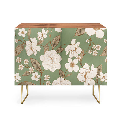 Gabriela Fuente Olive Floral Roberta Credenza