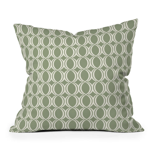 Gabriela Fuente Olive Outdoor Throw Pillow