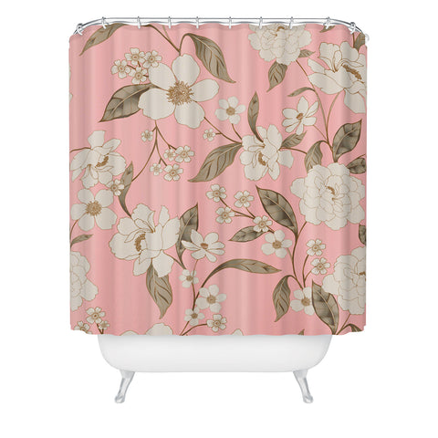 Gabriela Fuente Roberta in Pink Shower Curtain