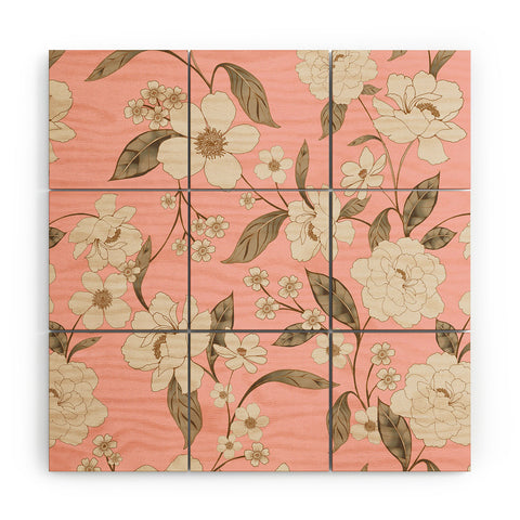 Gabriela Fuente Roberta in Pink Wood Wall Mural