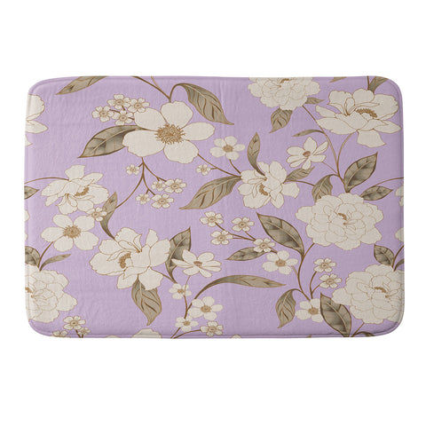 Gabriela Fuente Roberta lilac Memory Foam Bath Mat