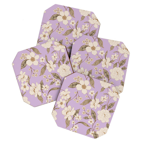 Gabriela Fuente Roberta lilac Coaster Set