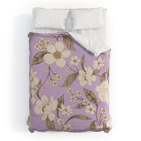 Gabriela Fuente Roberta lilac Duvet Cover