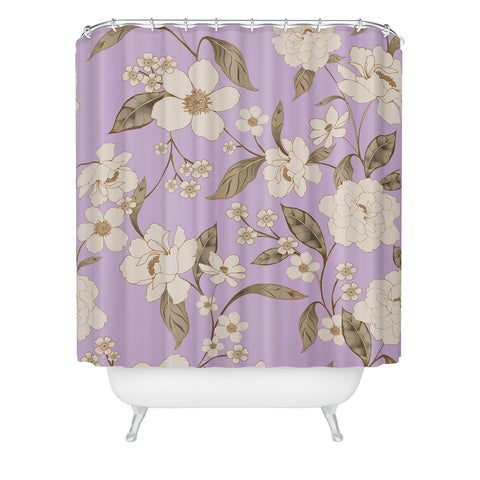 Gabriela Fuente Roberta lilac Shower Curtain