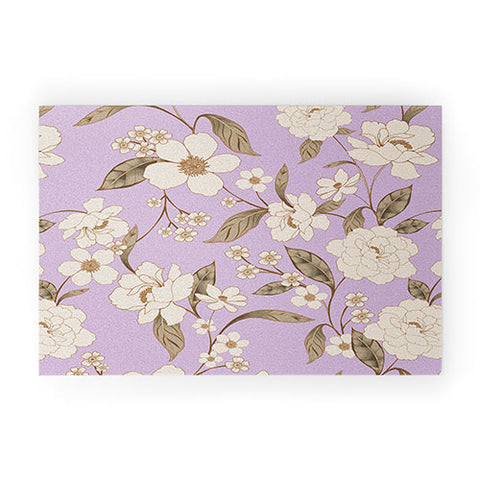 Gabriela Fuente Roberta lilac Welcome Mat