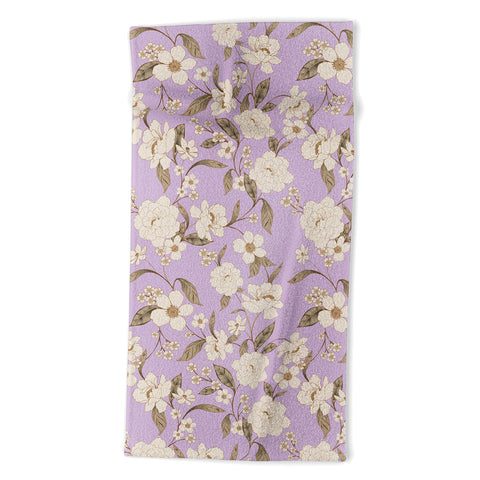 Gabriela Fuente Roberta lilac Beach Towel