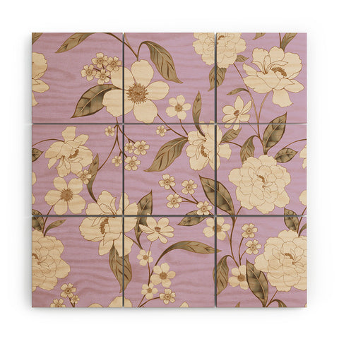 Gabriela Fuente Roberta lilac Wood Wall Mural