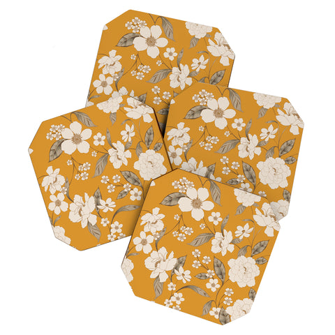 Gabriela Fuente Roberta Sunflower Coaster Set