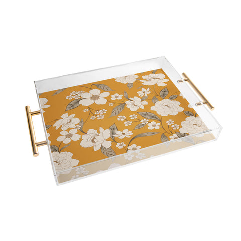 Gabriela Fuente Roberta Sunflower Acrylic Tray