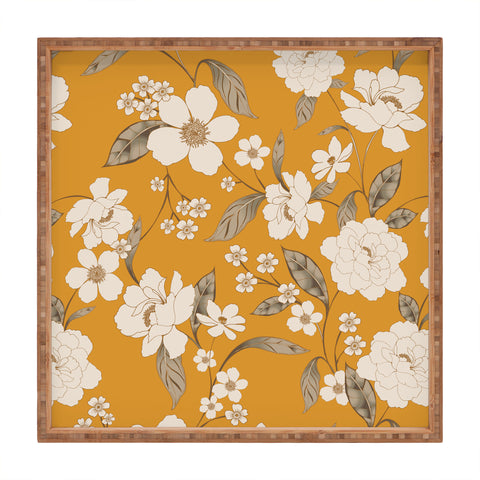 Gabriela Fuente Roberta Sunflower Square Tray