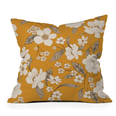 Gabriela Fuente Roberta Sunflower Throw Pillow