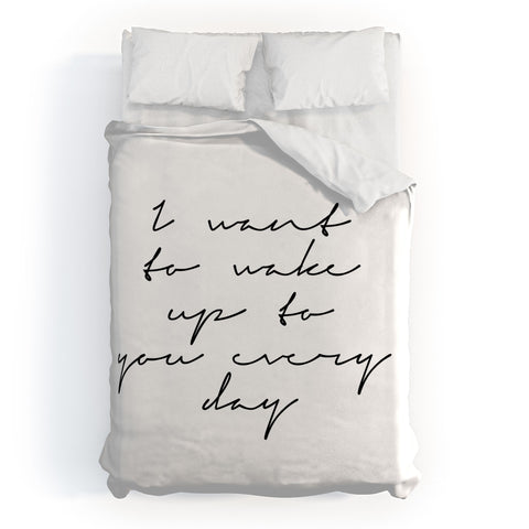 Gabriela Fuente wake me up Duvet Cover