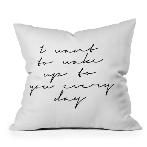 Gabriela Fuente wake me up Outdoor Throw Pillow