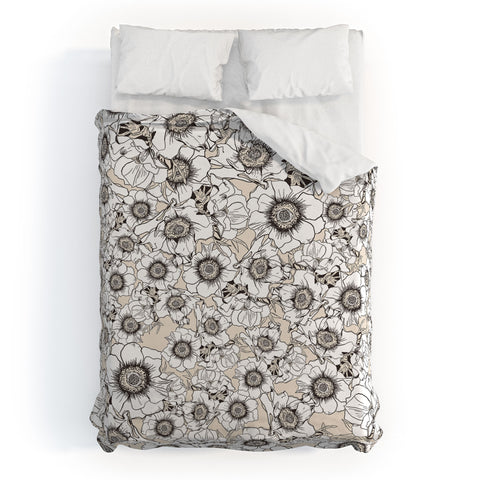 Gabriela Fuente White garden Duvet Cover
