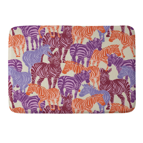 Gabriela Fuente Zebra Time Memory Foam Bath Mat