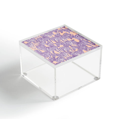 Gabriela Fuente Zebra Time Peach Acrylic Box