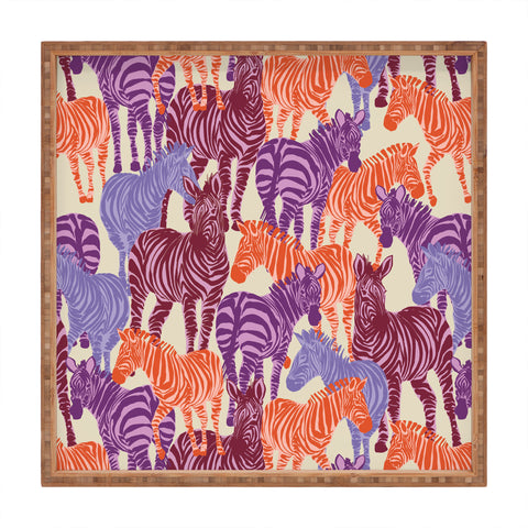 Gabriela Fuente Zebra Time Square Tray