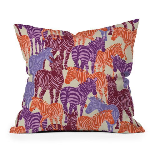 Gabriela Fuente Zebra Time Throw Pillow